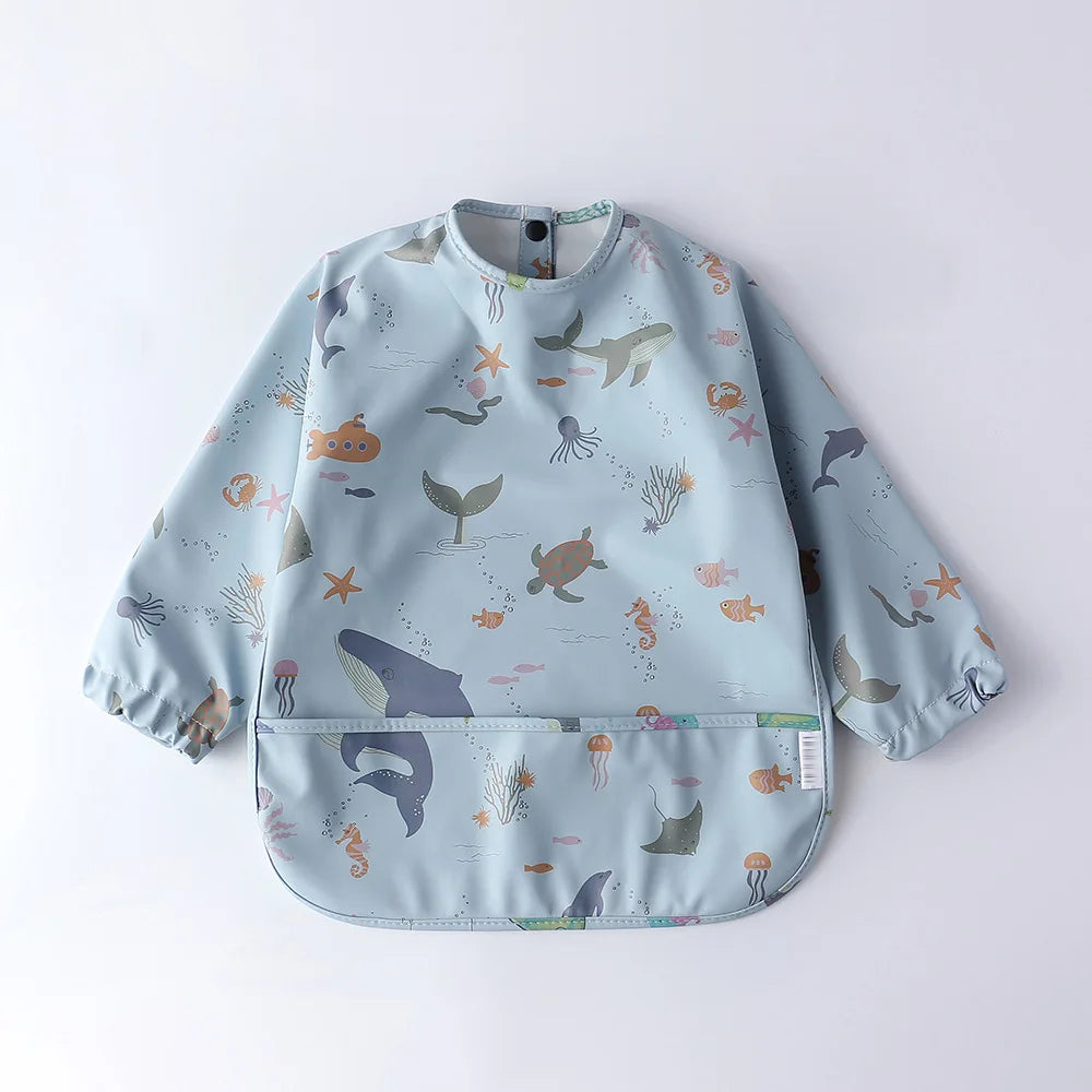 Long Sleeve Apron Pocket