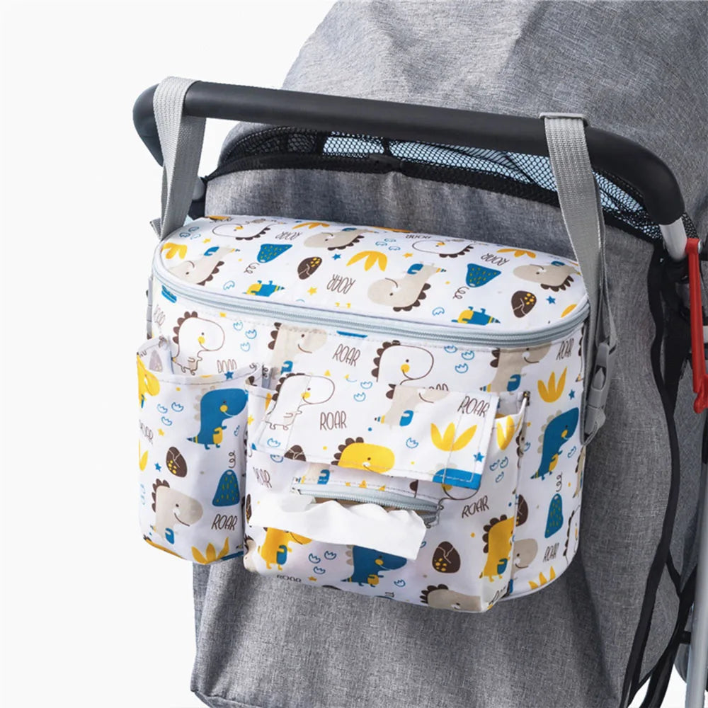 Organisateur universel pour poussette avec porte-gobelets
