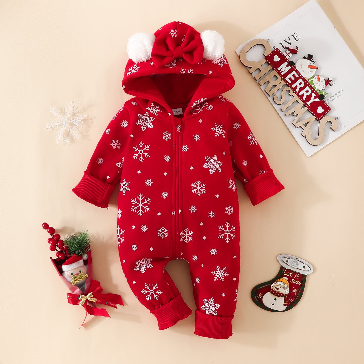 Christmas Sweater  Hooded Jumpsuit