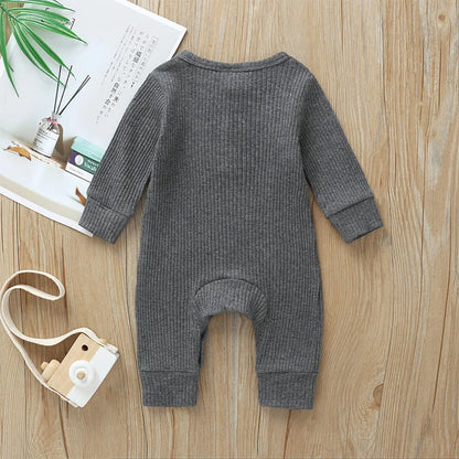 Ribbed Cotton Romper