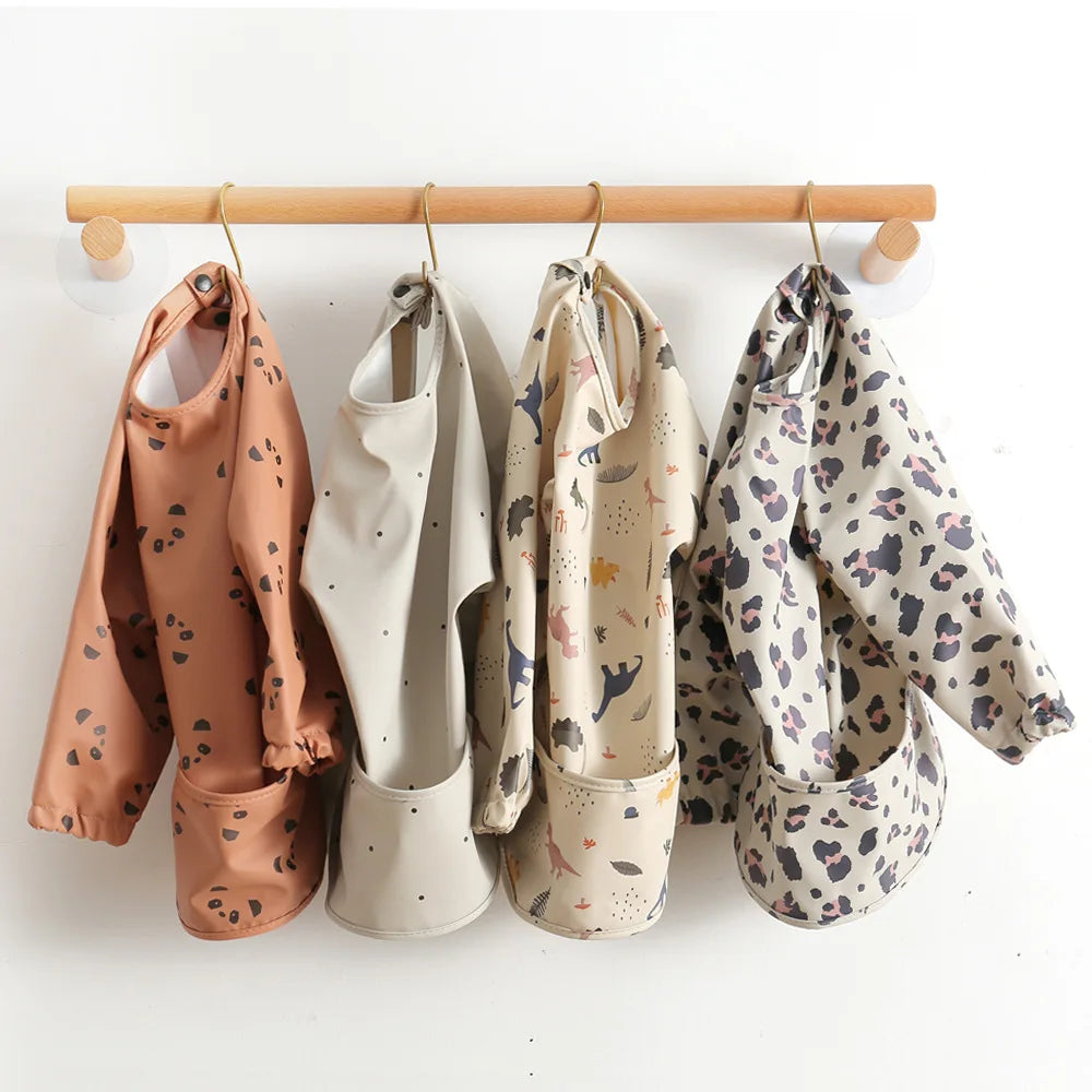 Long Sleeve Apron Pocket