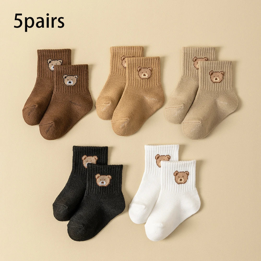 CozyBear Socks 5-Pair Set