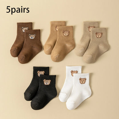 CozyBear Socks 5-Pair Set