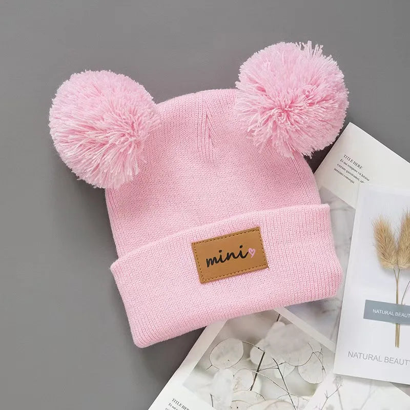 Winter Hats For Girls Boys Pompom Beanies