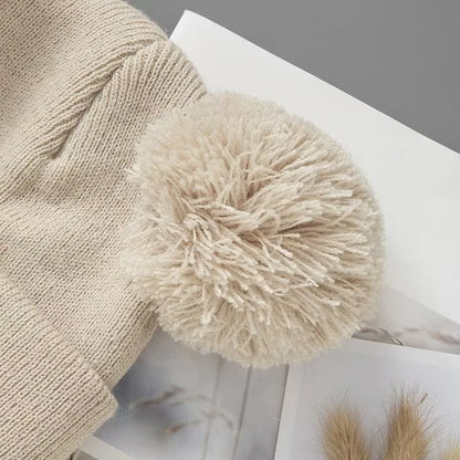 Winter Hats For Girls Boys Pompom Beanies