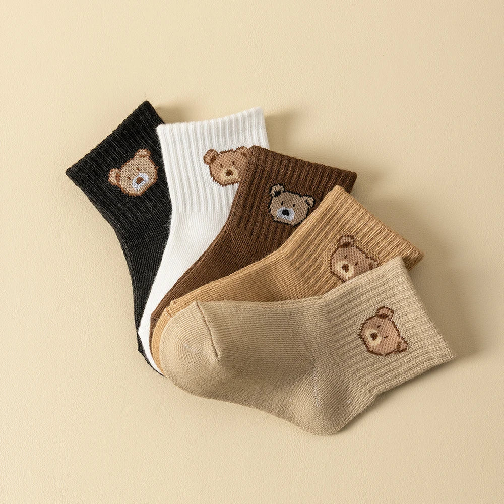 CozyBear Socks 5-Pair Set