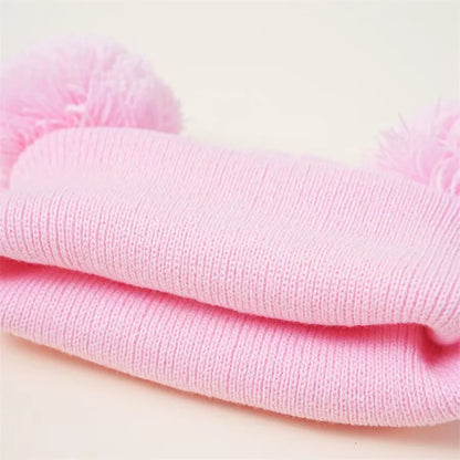 Winter Hats For Girls Boys Pompom Beanies