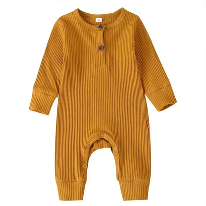 Ribbed Cotton Romper