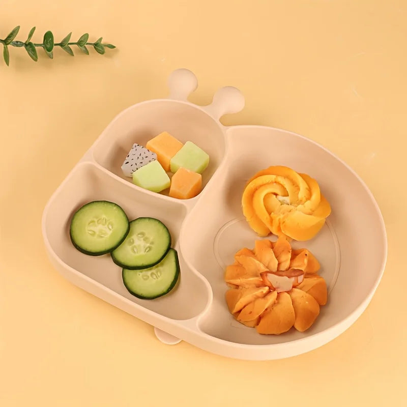 Silicone Baby Food Plates with Suction Cups