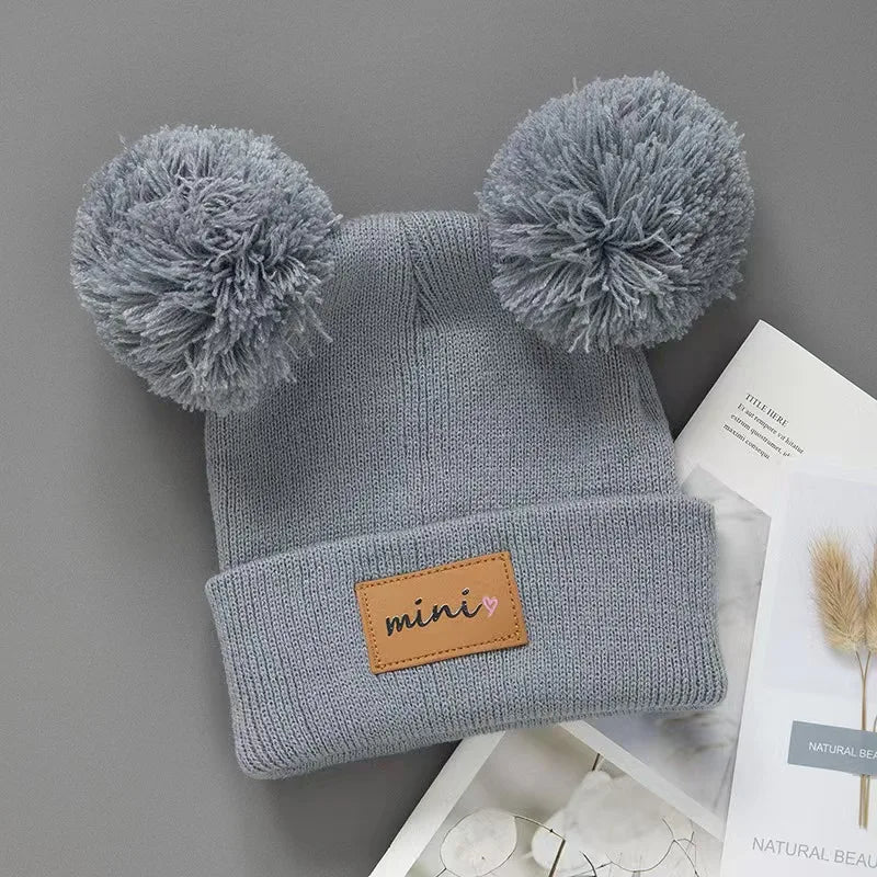Winter Hats For Girls Boys Pompom Beanies