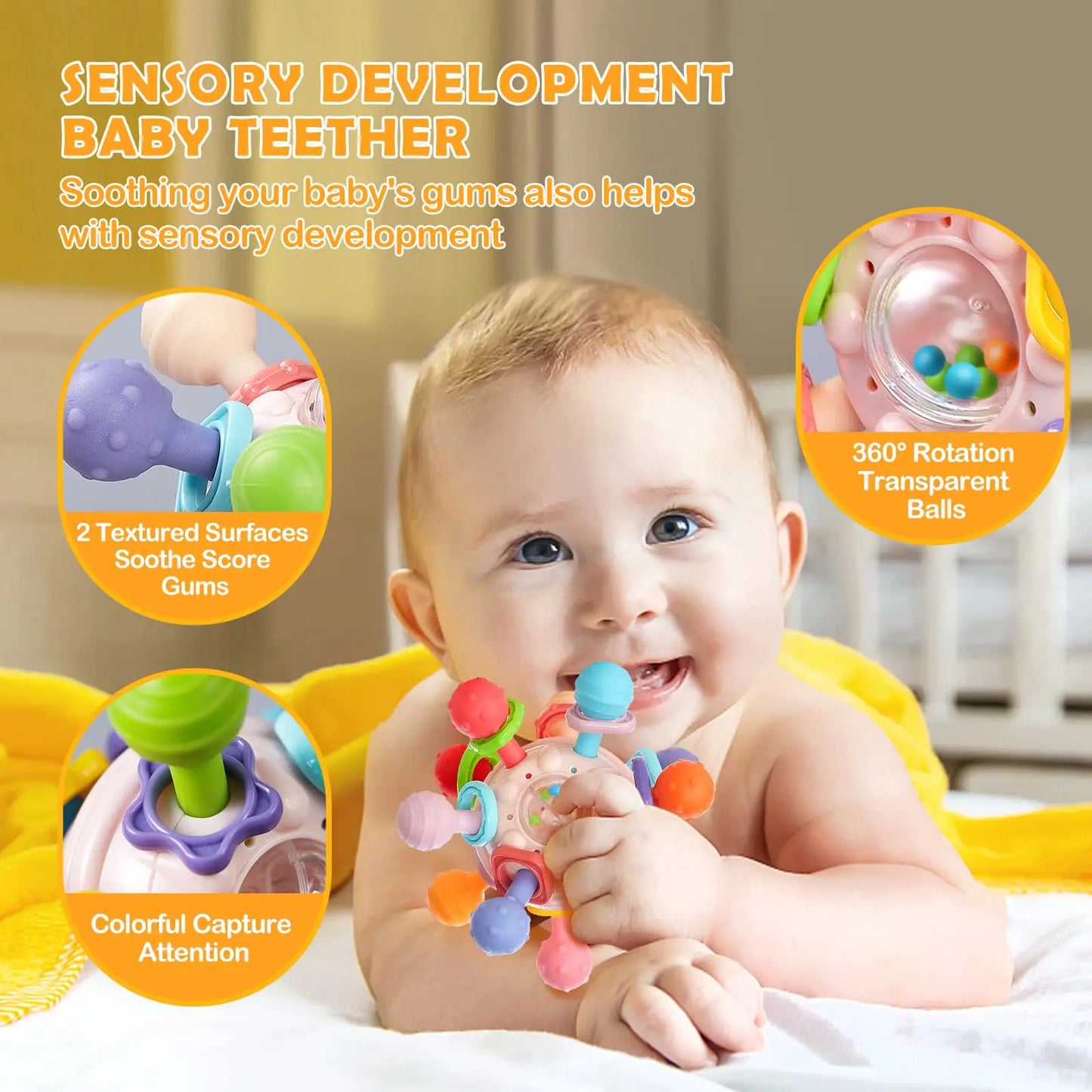 Sensory Baby Teething Toys