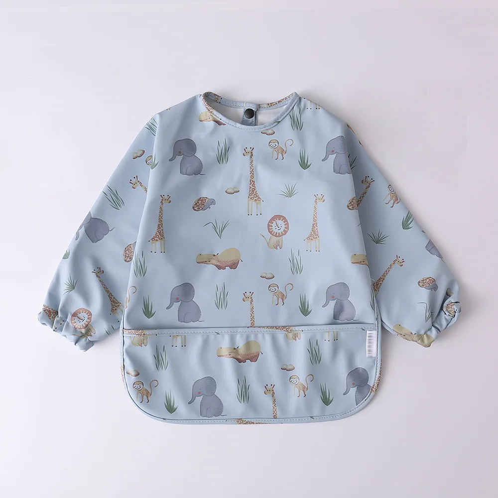 Long Sleeve Apron Pocket