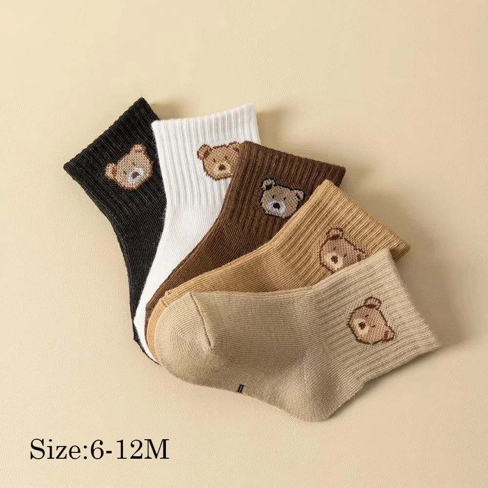 CozyBear Socks 5-Pair Set