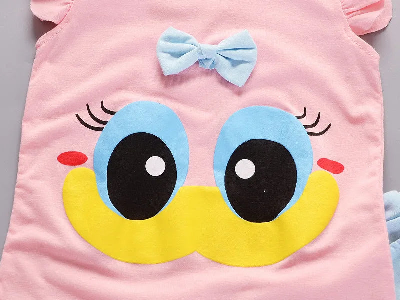 Summer Fashion Girls Vest Shorts 2Pcs/Sets