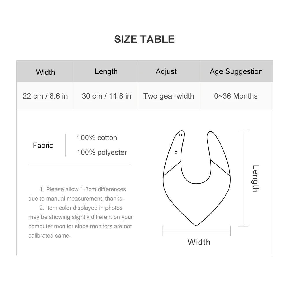 Triangle Scarf Saliva Towel