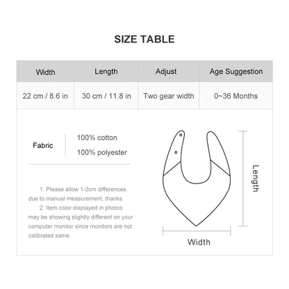 Triangle Scarf Saliva Towel