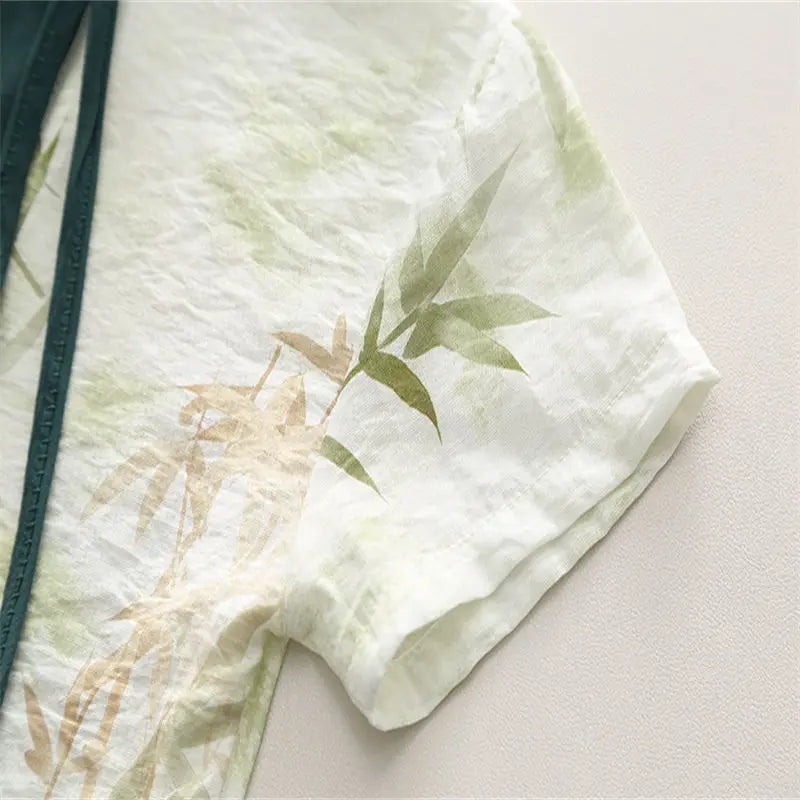 Summer Outfit Plant Print