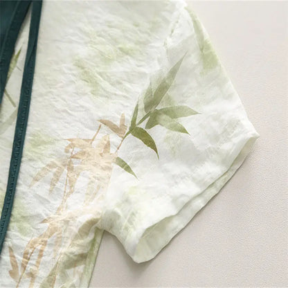 Summer Outfit Plant Print