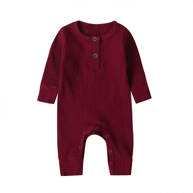 Ribbed Cotton Romper