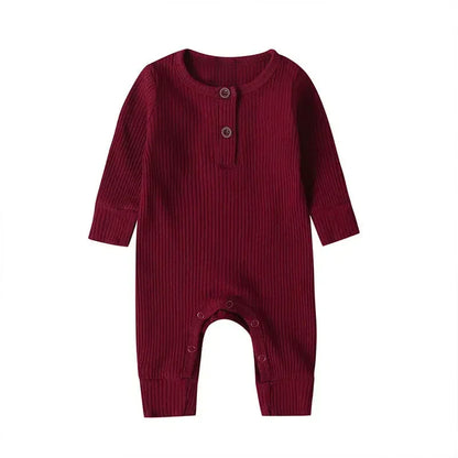 Ribbed Cotton Romper