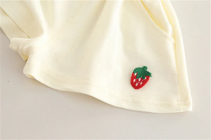Cute Strawberry Shorts 2Pcs/Sets