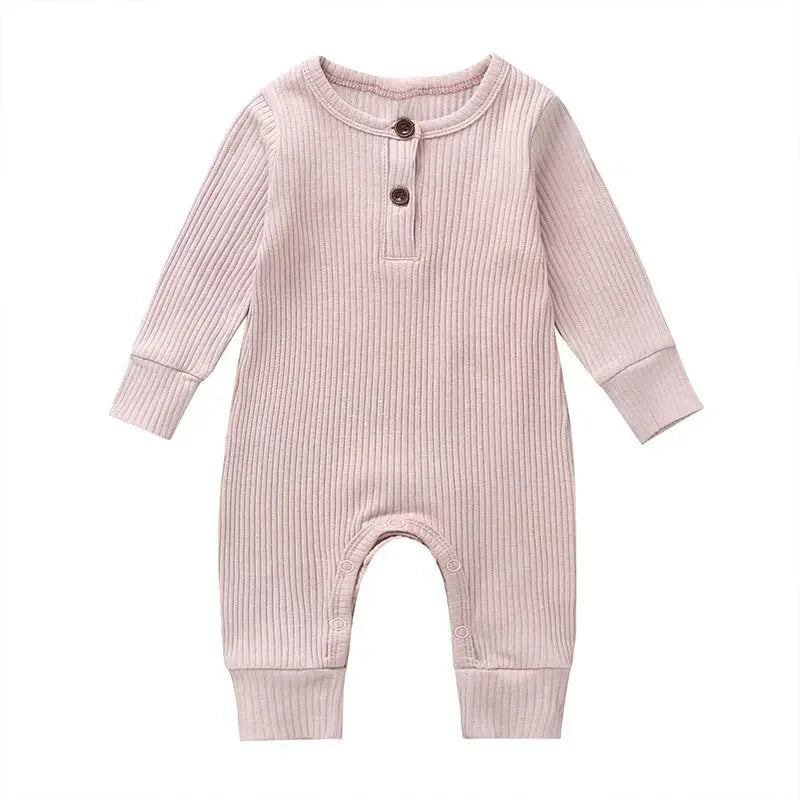 Ribbed Cotton Romper