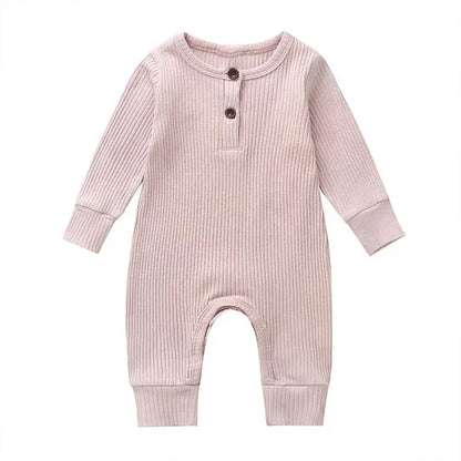 Ribbed Cotton Romper