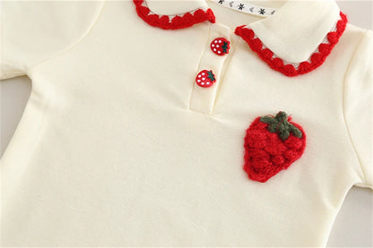 Cute Strawberry Shorts 2Pcs/Sets