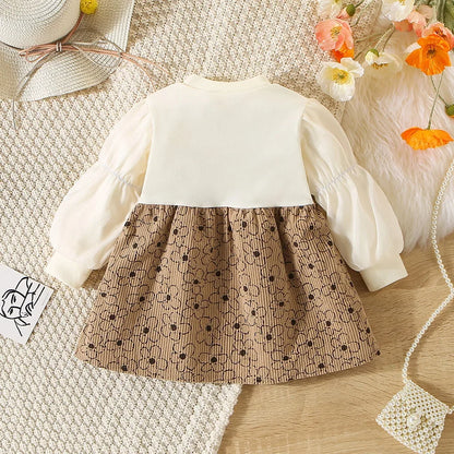 Girl Dress Long Sleeve Bunny