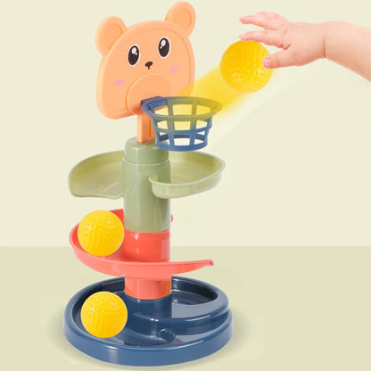 Track Rolling Ball Push Pop