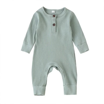 Ribbed Cotton Romper