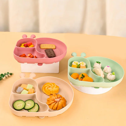 Silicone Baby Food Plates with Suction Cups