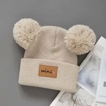Winter Hats For Girls Boys Pompom Beanies