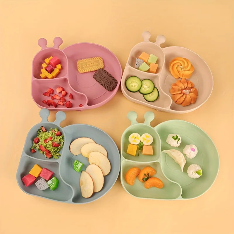 Silicone Baby Food Plates with Suction Cups