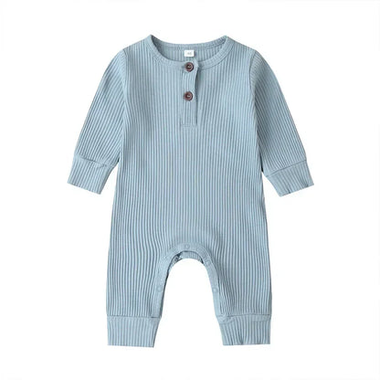 Ribbed Cotton Romper