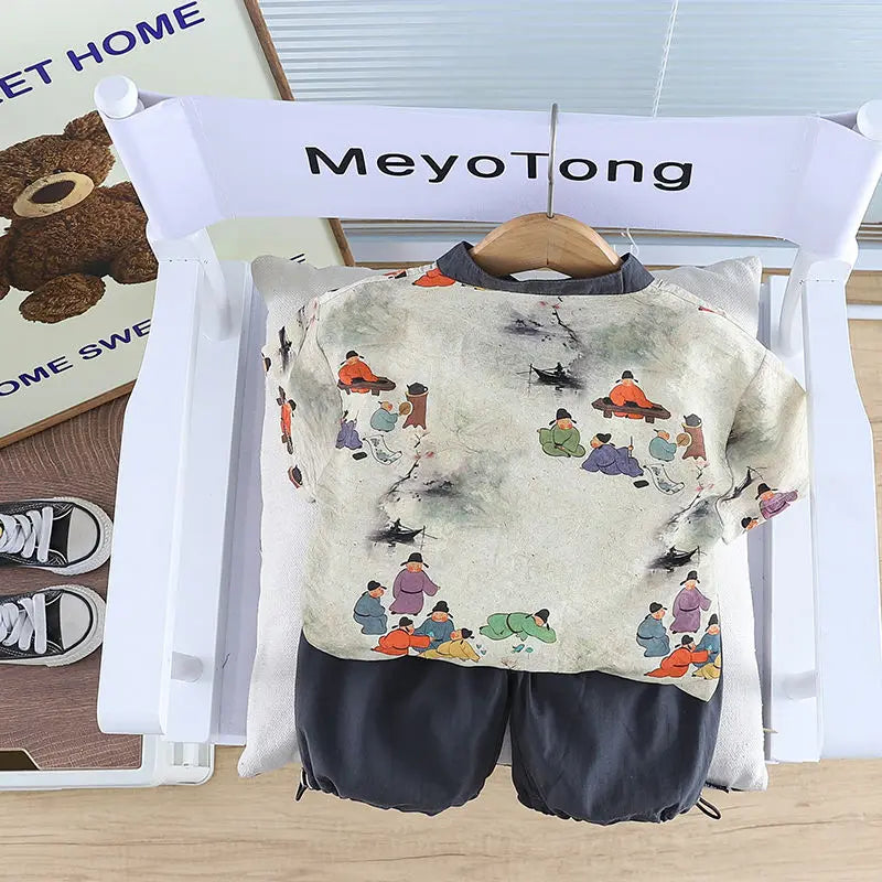 Summer Outfit Plant Print