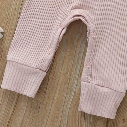Ribbed Cotton Romper