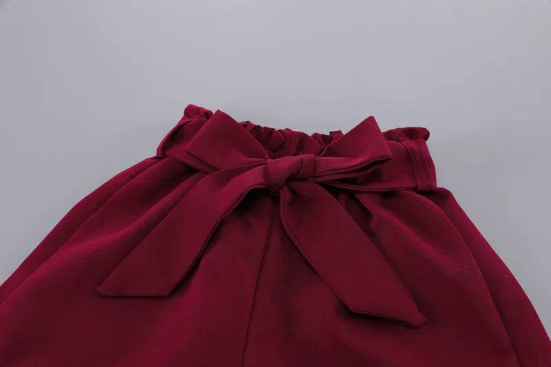 Bow Top And Shorts 2-Pcs