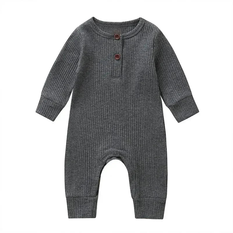 Ribbed Cotton Romper