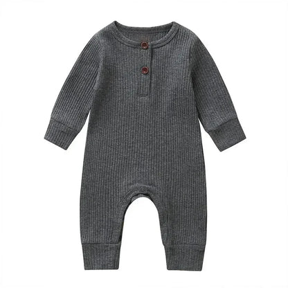 Ribbed Cotton Romper