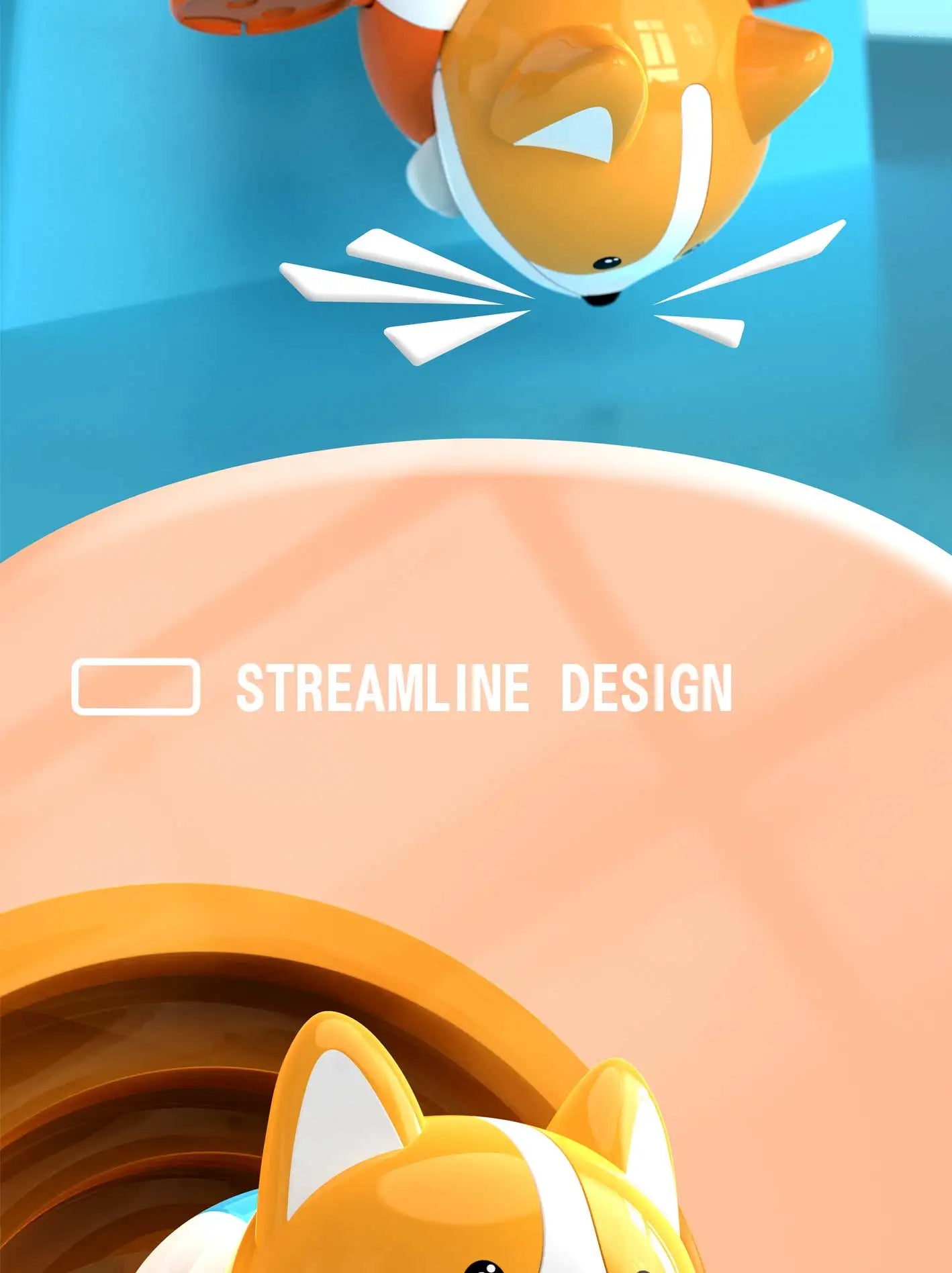 Swimming Fox Bath Toy