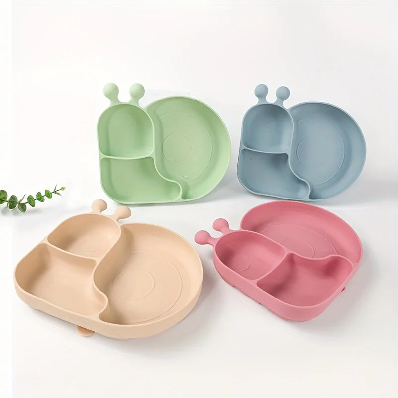 Silicone Baby Food Plates with Suction Cups