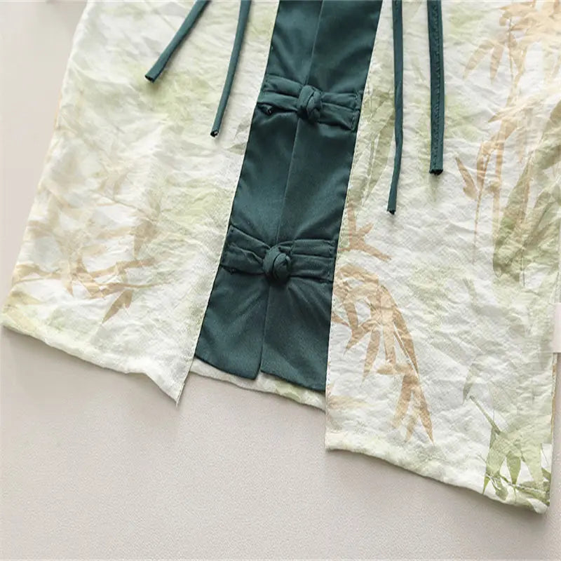 Summer Outfit Plant Print