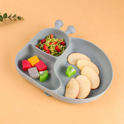 Silicone Baby Food Plates with Suction Cups