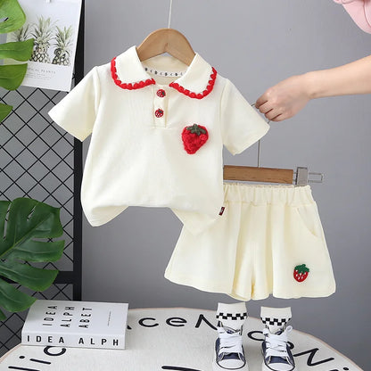 Cute Strawberry Shorts 2Pcs/Sets