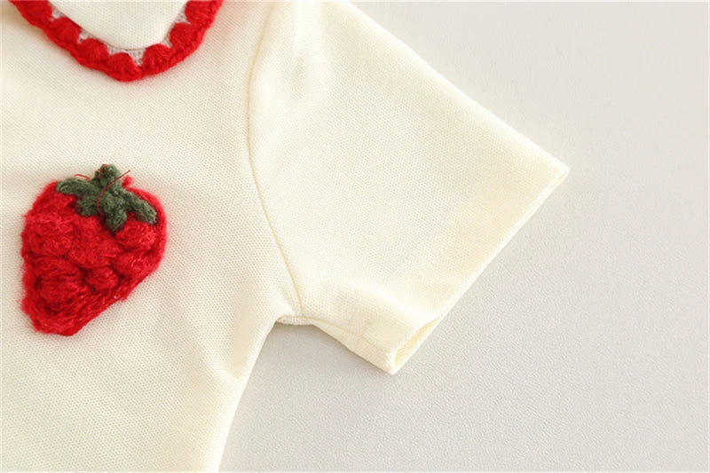 Cute Strawberry Shorts 2Pcs/Sets