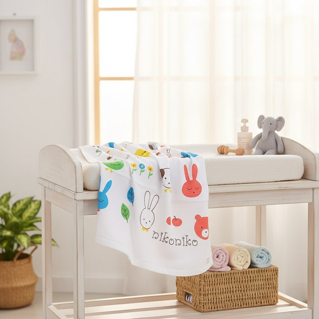 Cartoon Muslin Swaddle Wrap
