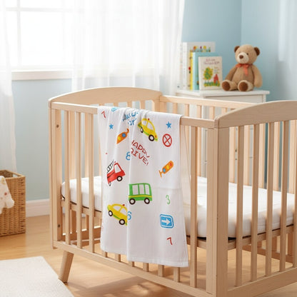 Cartoon Muslin Swaddle Wrap