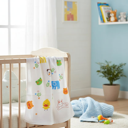 Cartoon Muslin Swaddle Wrap